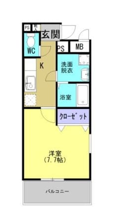 ルシエル鹿大前の物件間取画像